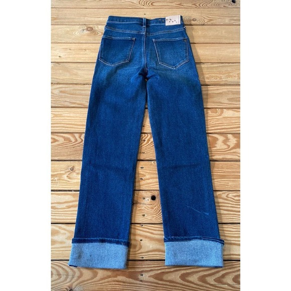 NEW Serra Retreat Roll Cuff Straight Leg Jeans Size 00 Women’s Blue - Picture 2 of 9
